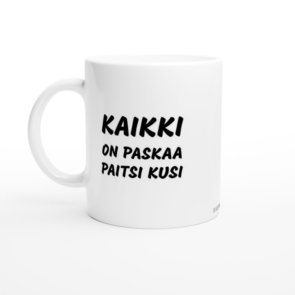 Kaikki on paskaa paitsi kusi | Kahvikuppi 330ml