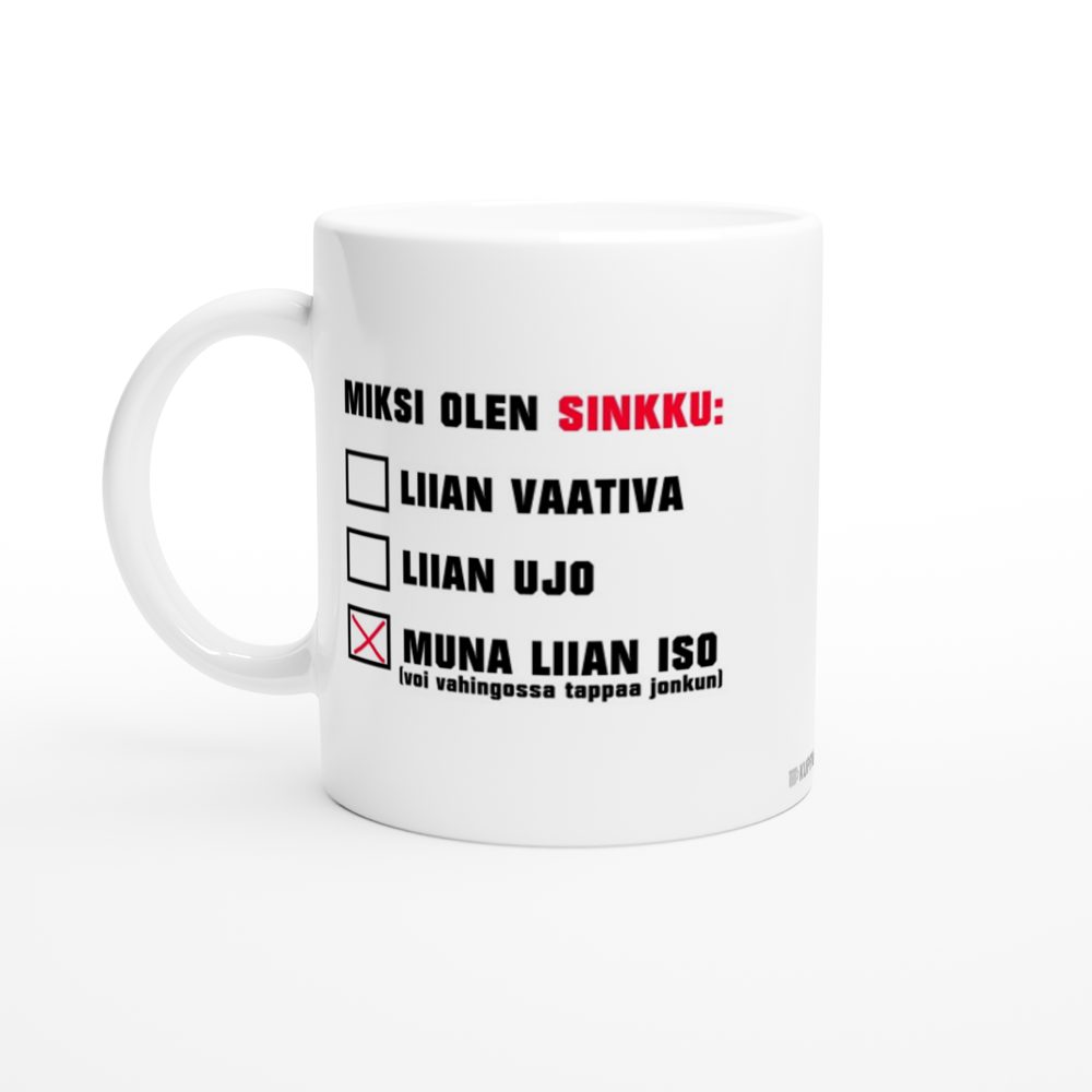 Miksi olen sinkku | Kahvikuppi 330ml (0056)