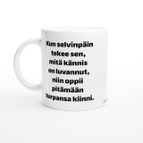 Kun selvinpäin tekee | Kahvikuppi 330ml (0062)