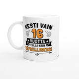 Kesti vain 16 vuotta | Kahvikuppi 330ml