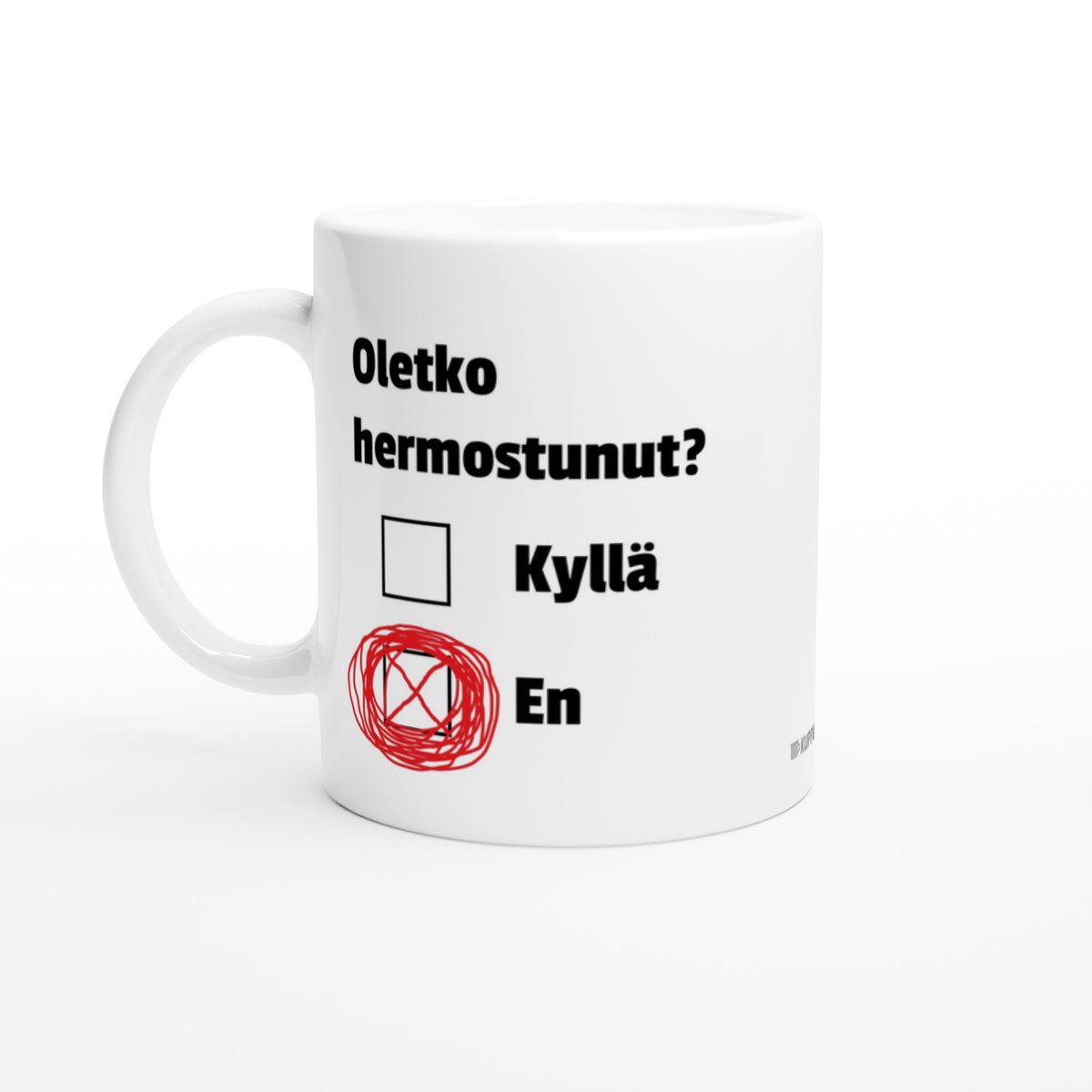 Oletko hermostunut? Kyllä / En | Kahvikuppi 330ml (0517)