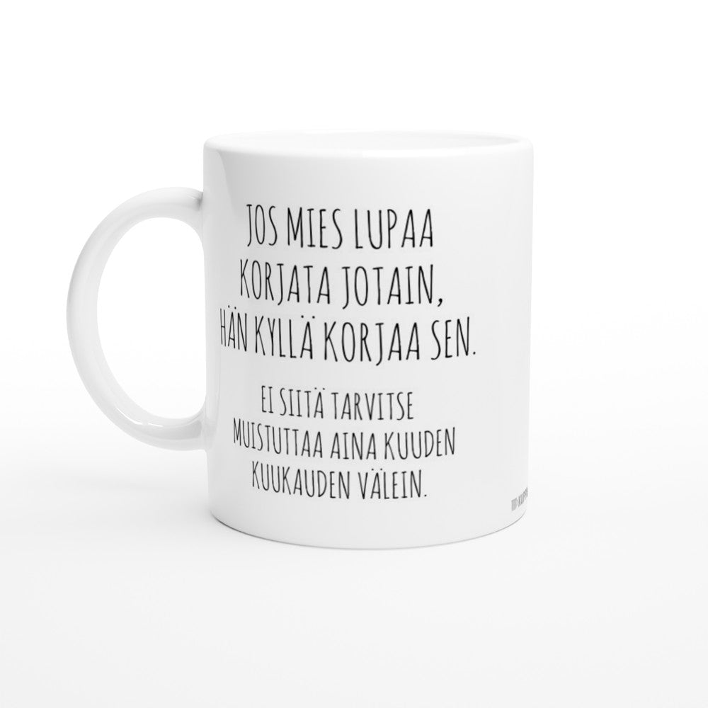 Jos mies lupaa | Kahvikuppi 330ml (0086)
