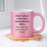 Aamukahvit - Cha cha chaa! (0211) | Glittermuki 330ml