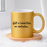 Äidit ei laiskottele, ne rentoutuu (0333) | Glittermuki 330ml