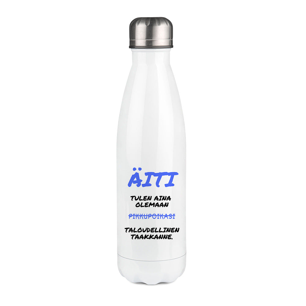 Äiti - Tulen aina olemaan pikkupoikasi (0258)  | Termospullo 500ml