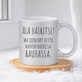 Älä häiritse - Mä juon nyt kahvin (0074) | Glittermuki 330ml