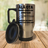 Älä ota. Mukin lainaaja ammutaan. (0500) | Termosmuki 3,9dl