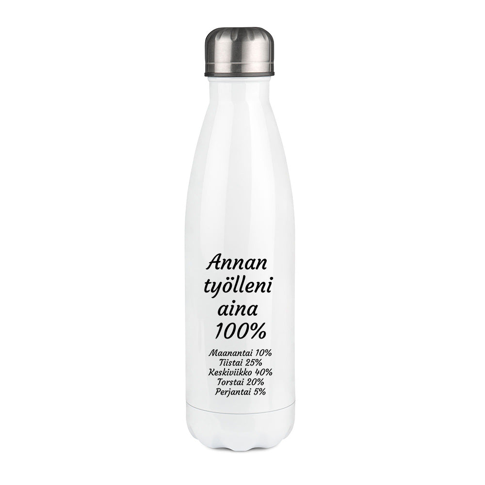 Annan työlleni aina 100 (0038)  | Termospullo 500ml
