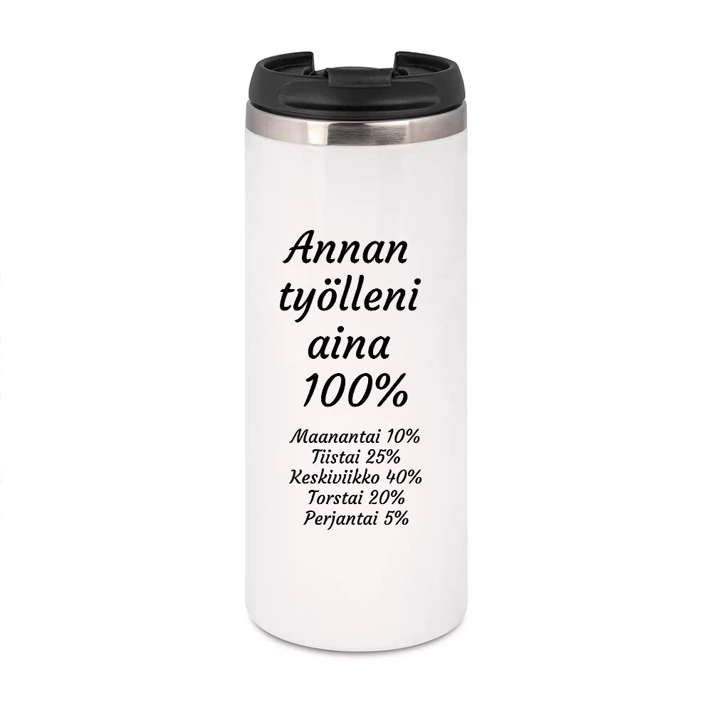 Annan työlleni aina 100% (0038)  | Termostölkki 3,4dl