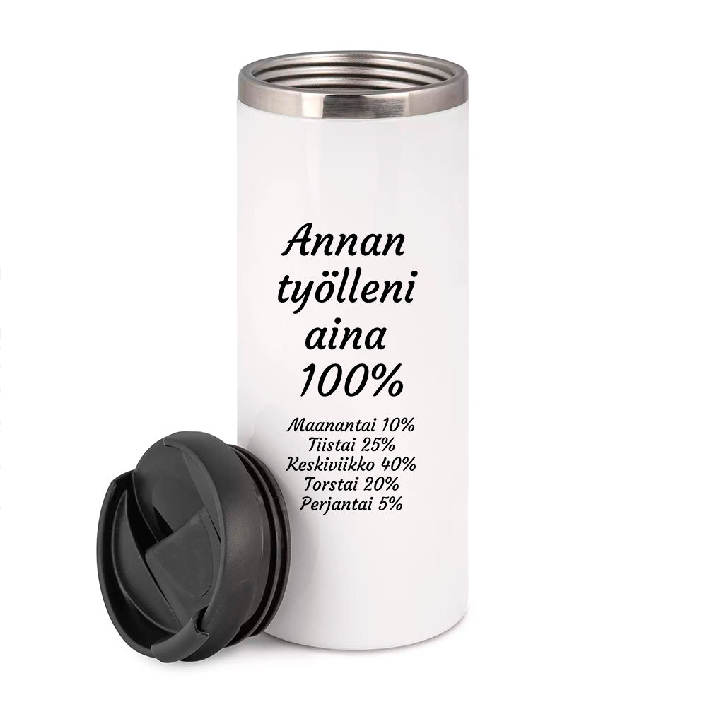 Annan työlleni aina 100% (0038)  | Termostölkki 3,4dl