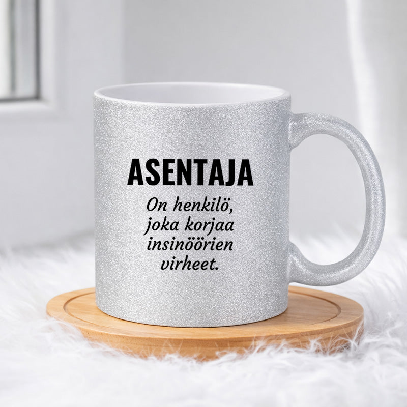 Asentaja (0016)  | Glittermuki 330ml
