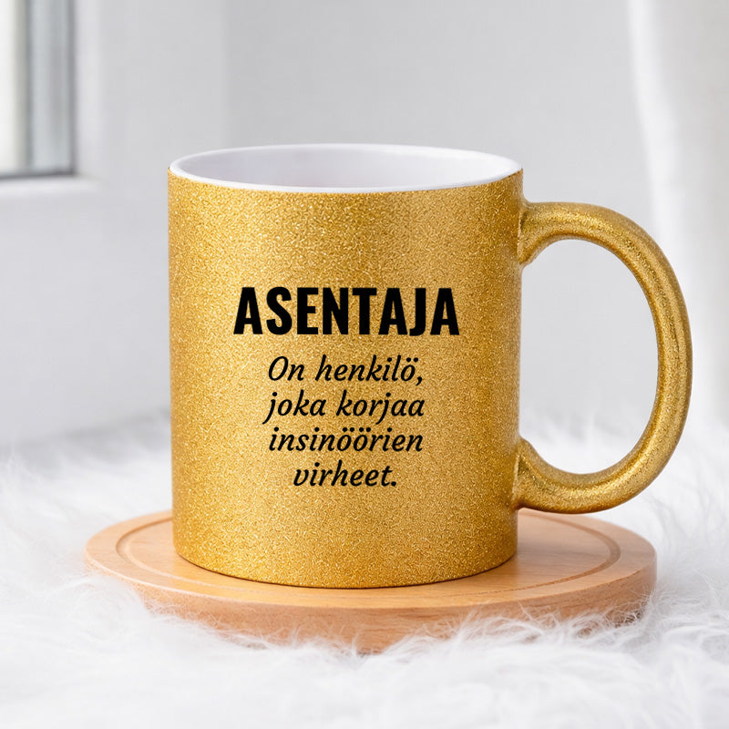 Asentaja (0016)  | Glittermuki 330ml