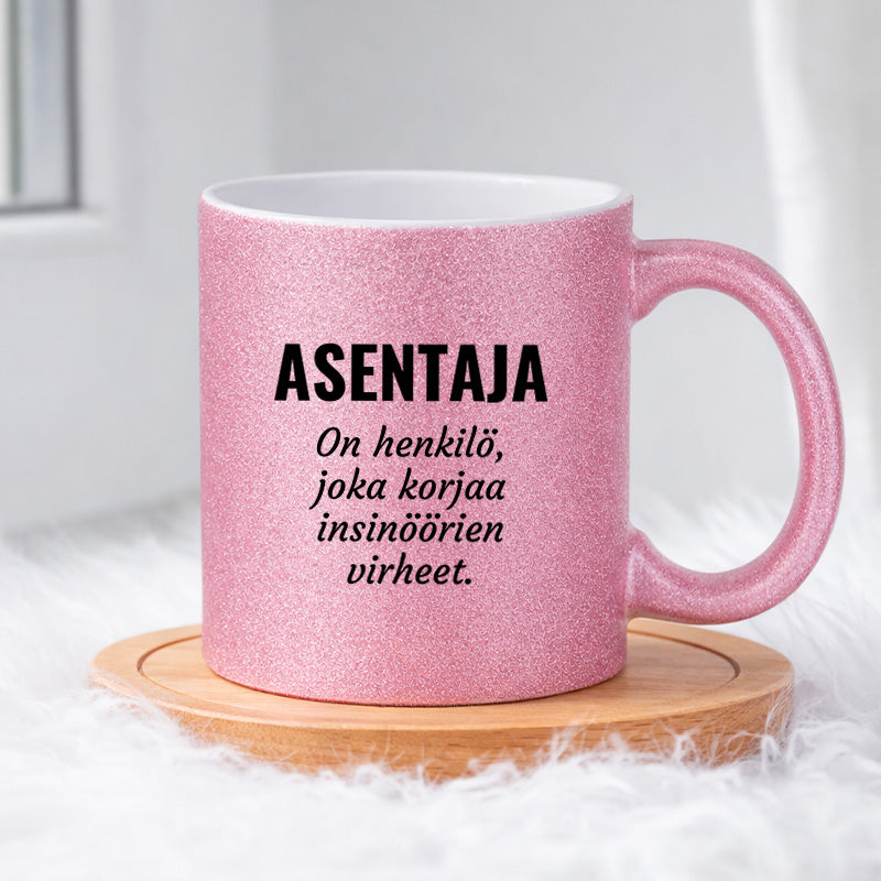 Asentaja (0016)  | Glittermuki 330ml
