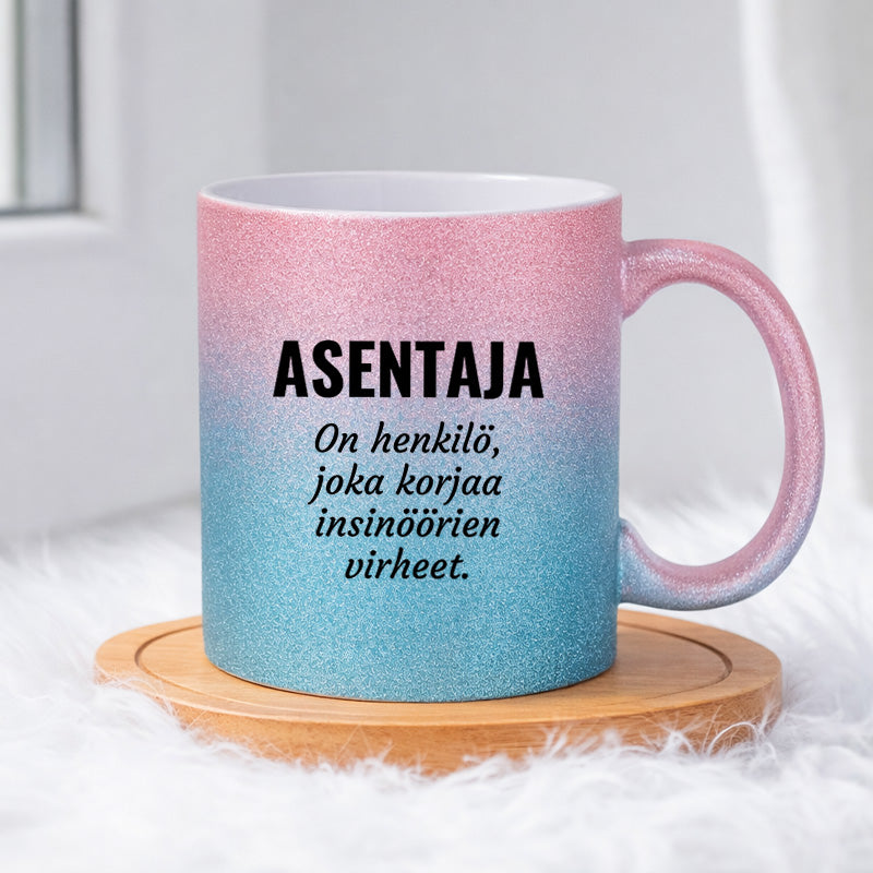 Asentaja (0016)  | Glittermuki 330ml