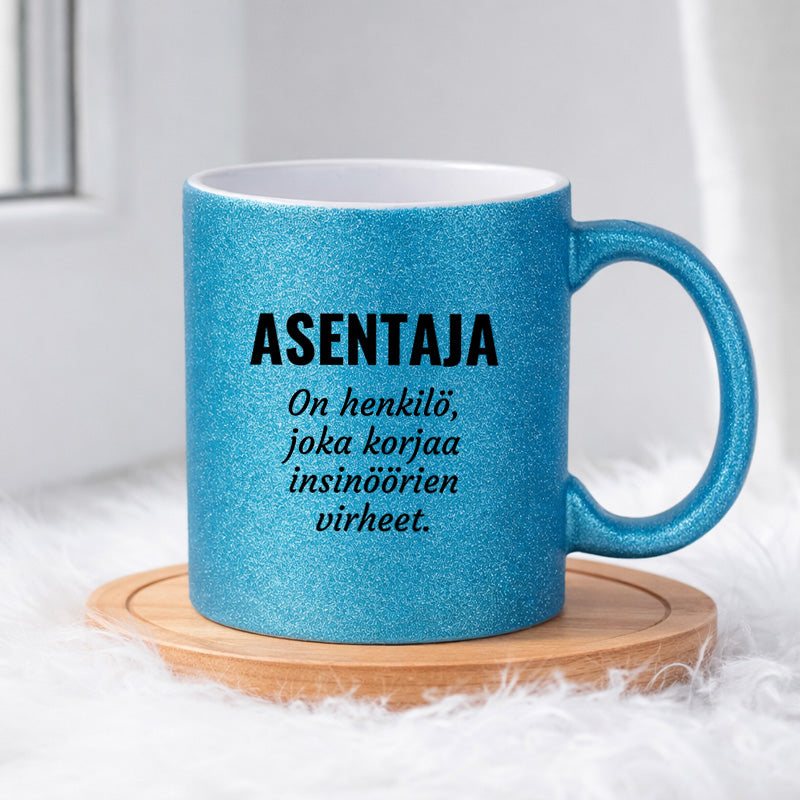 Asentaja (0016)  | Glittermuki 330ml