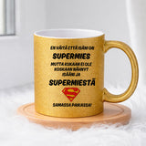 En väitä että isäni on supermies (0512) | Glittermuki 330ml