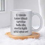 Ei tarvitse olla hullu (0131)  | Glittermuki 330ml