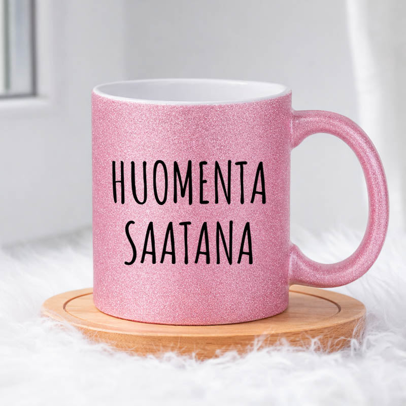 Huomenta saatana (0579) | Glittermuki 330ml