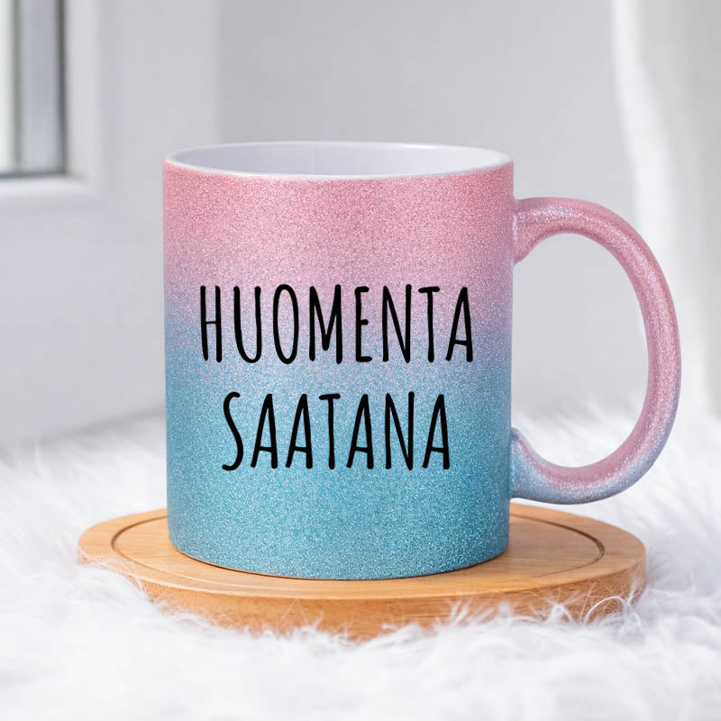Huomenta saatana (0579) | Glittermuki 330ml