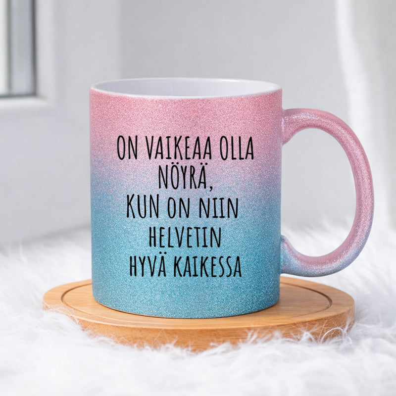 Hyvä kaikessa (0171) | Glittermuki 330ml