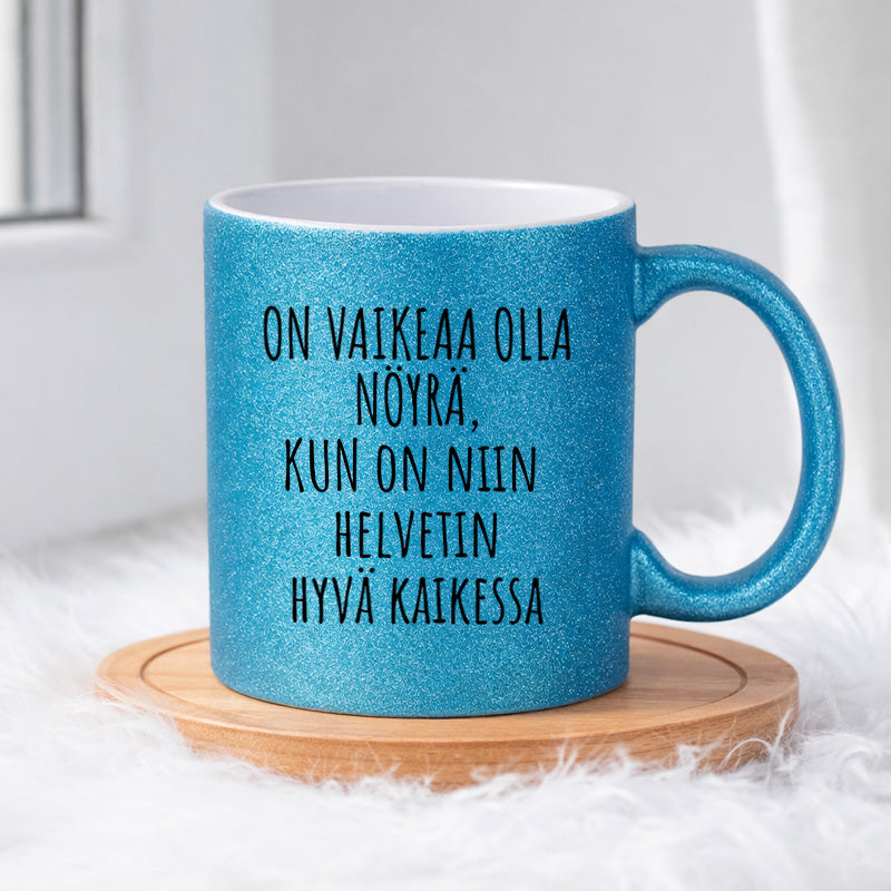 Hyvä kaikessa (0171) | Glittermuki 330ml