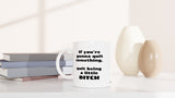 If you're gonna quit something, quit being a little bitch | Kahvikuppi 330ml (0577)