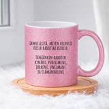 Ihmeellistä, miten helposti kadottaa (0185) | Glittermuki 330ml