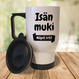 Isän muki - Näpit irti (0370) | Termosmuki 3,9dl