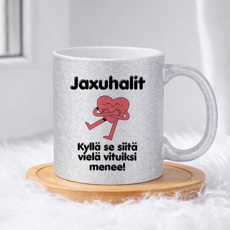 Jaxuhalit – Kyllä se siitä vielä vituiksi menee (0269) | Glittermuki 330ml