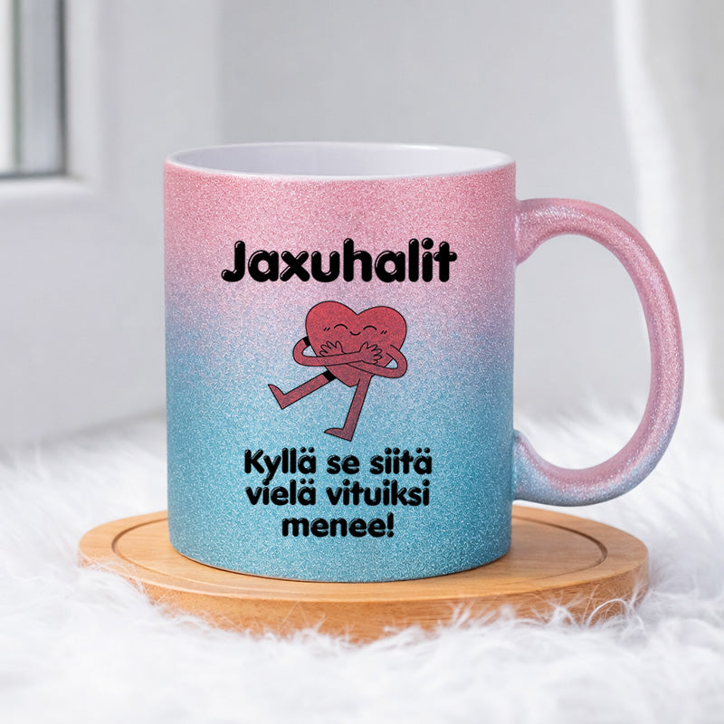 Jaxuhalit – Kyllä se siitä vielä vituiksi menee (0269) | Glittermuki 330ml