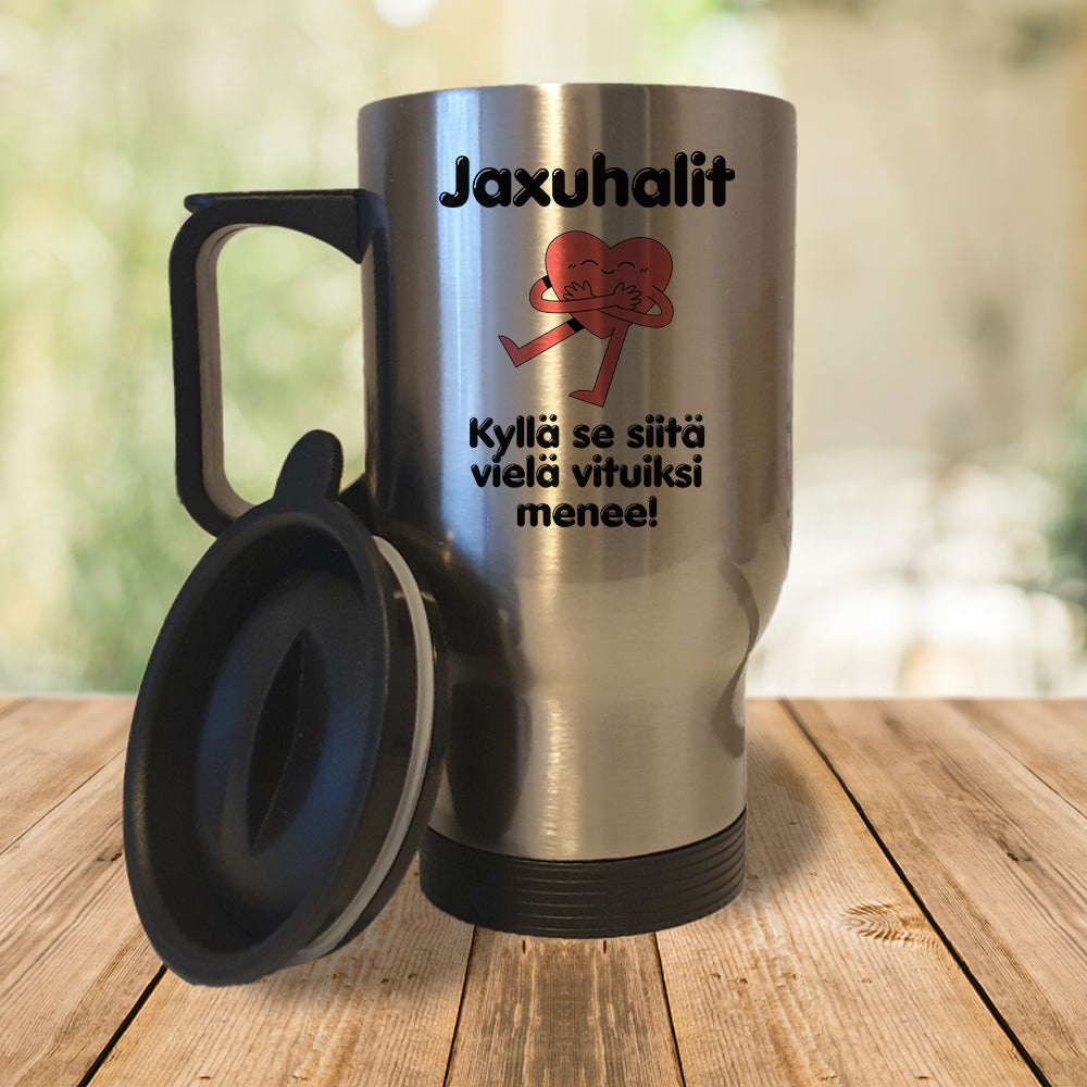Jaxuhalit – Kyllä se siitä vielä vituiksi menee (0269) | Termosmuki 3,9dl