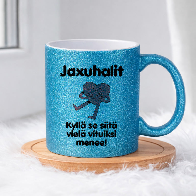 Jaxuhalit – Kyllä se siitä vielä vituiksi menee (0269) | Glittermuki 330ml