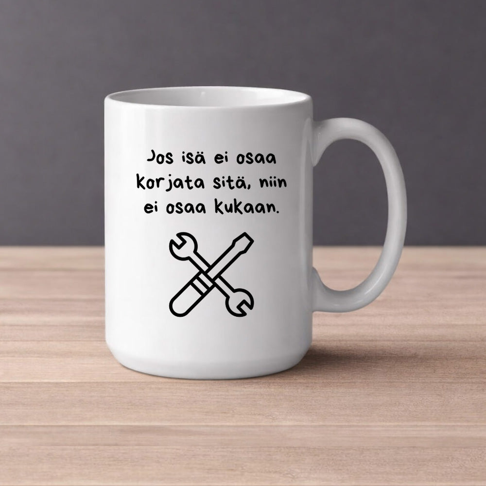 Jos isä ei osaa korjata sitä (0243) | Kahvikuppi 440ml