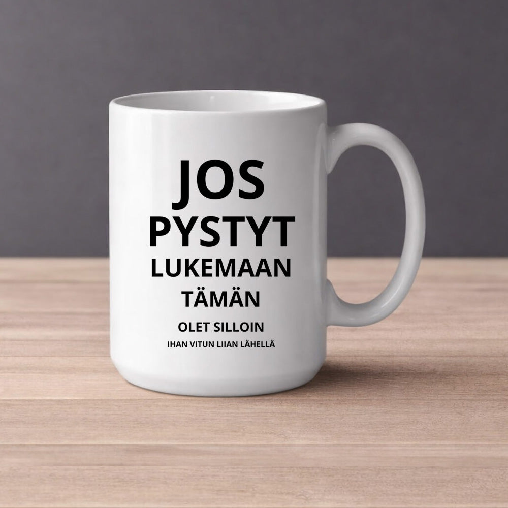 Jos pystyt lukemaan tämän (0004) | Kahvikuppi 440ml