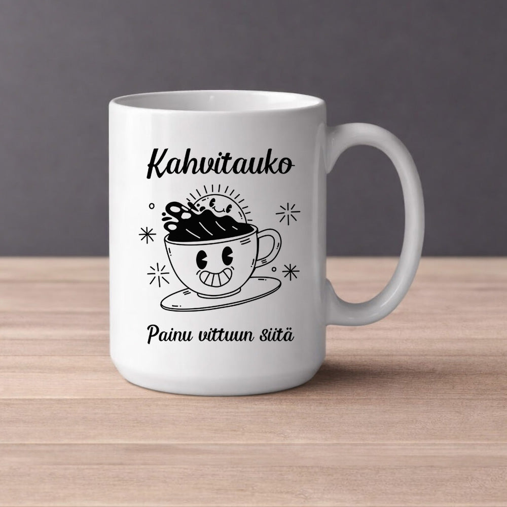 Kahvitauko - Painu vittuun siitä (0099) | Kahvikuppi 440ml