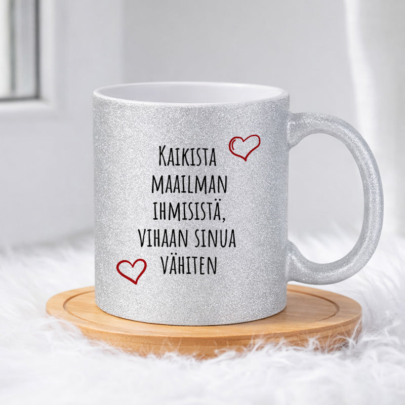 Kaikista maailman ihmisistä (0112) | Glittermuki 330ml