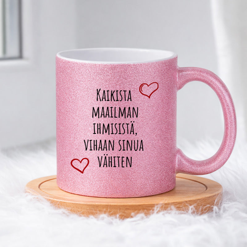 Kaikista maailman ihmisistä (0112) | Glittermuki 330ml