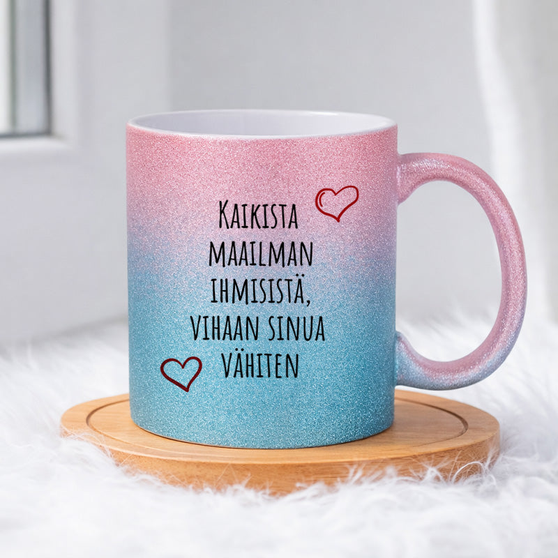 Kaikista maailman ihmisistä (0112) | Glittermuki 330ml