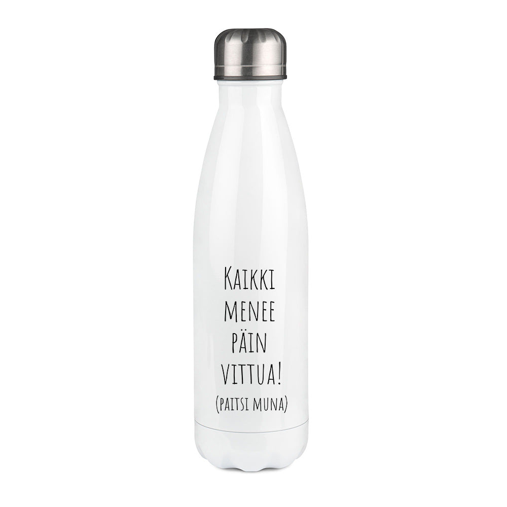Kaikki menee päin vittu paitsi muna (0052)  | Termospullo 500ml