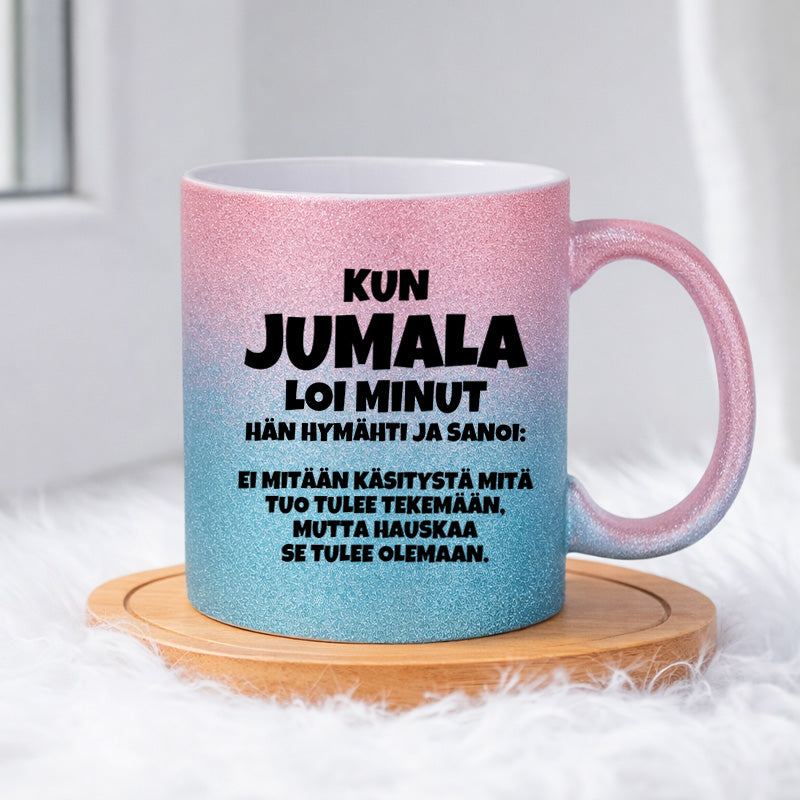 Kun jumala loi minut (0507) | Glittermuki 330ml