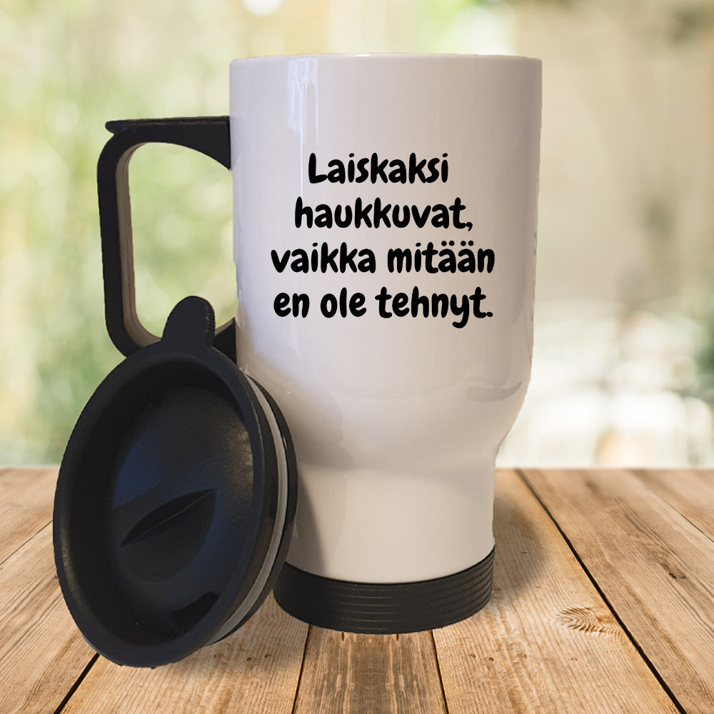 Laiskaksi haukkuvat (0093) | Termosmuki 3,9dl