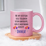 Me nyt ostettiin sulle tällainen vitun kahvikuppi (0039) | Glittermuki 330ml