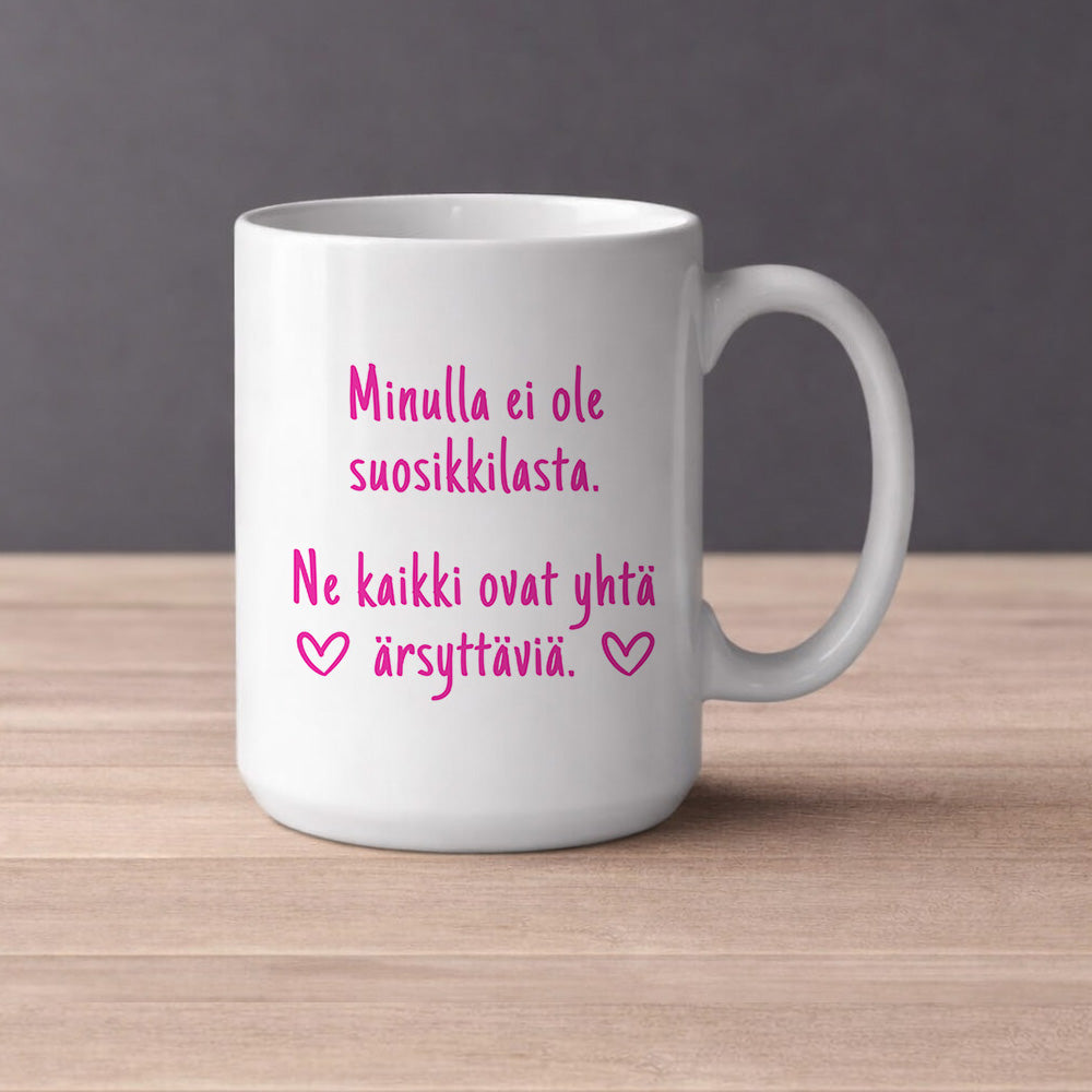 Minulla ei ole suosikkilasta (0325) | Kahvikuppi 440ml