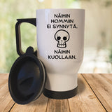 Näihin hommiin ei synnytä – Pääkallo (0316) | Termosmuki 3,9dl