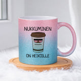 Nukkuminen on heikoille (0076) | Glittermuki 330ml