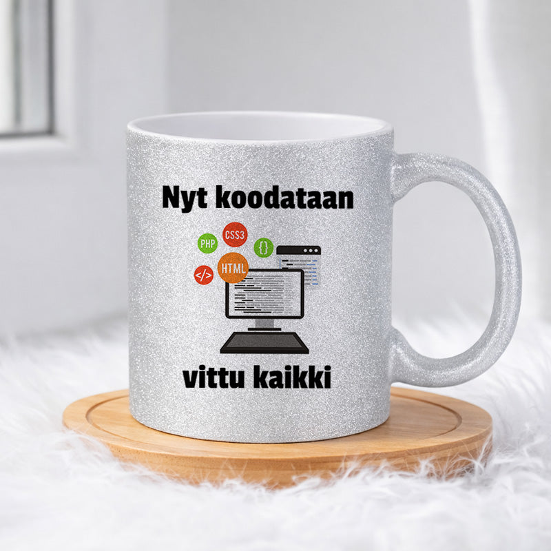 Nyt koodataan (0295) | Glittermuki 330ml