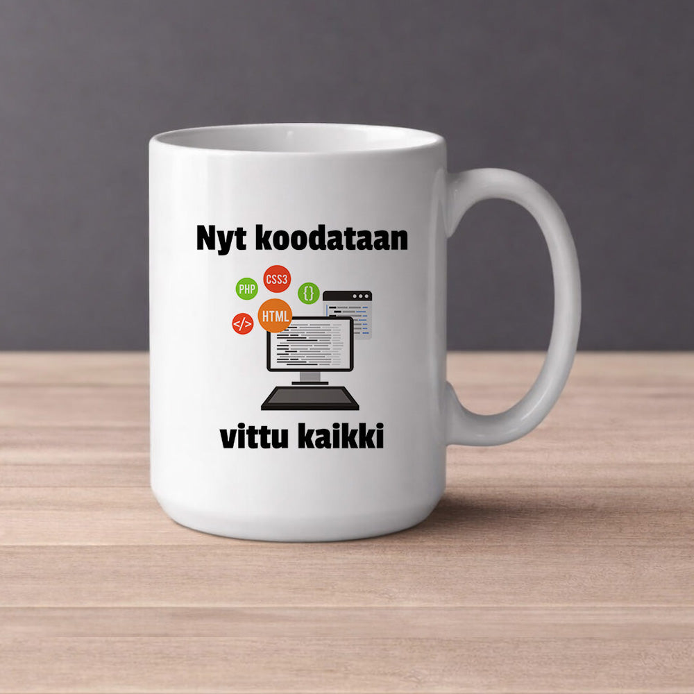 Nyt koodataan (0295) | Kahvikuppi 440ml