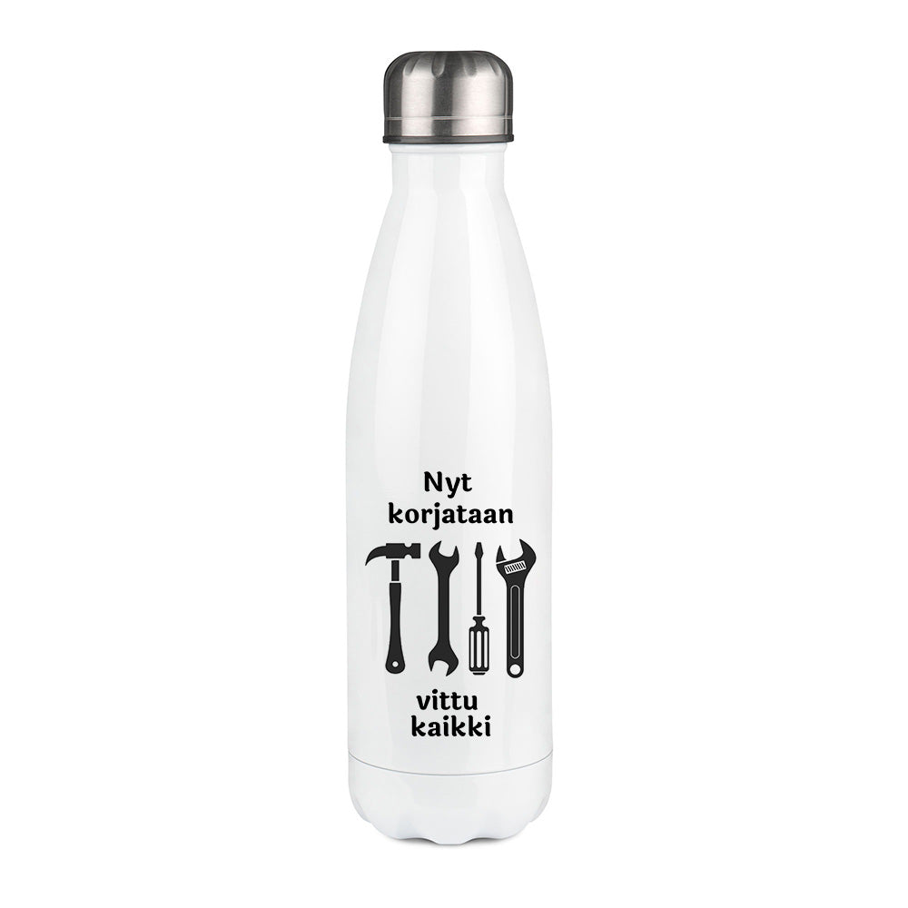 Nyt korjataan vittu kaikki (0071)  | Termospullo 500ml