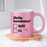 Oletko humalassa (0107) | Glittermuki 330ml