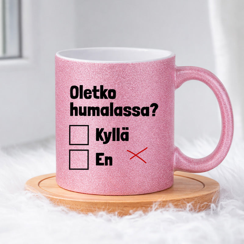 Oletko humalassa (0107) | Glittermuki 330ml